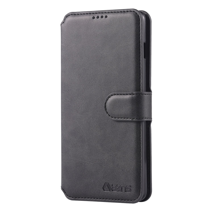 For Galaxy S10 Plus AZNS Calf Texture Magnetic Horizontal Flip PU Leather Case with Holder & Card Slots & Photo Frame(Black) - Galaxy Phone Cases by AZNS | Online Shopping UK | buy2fix