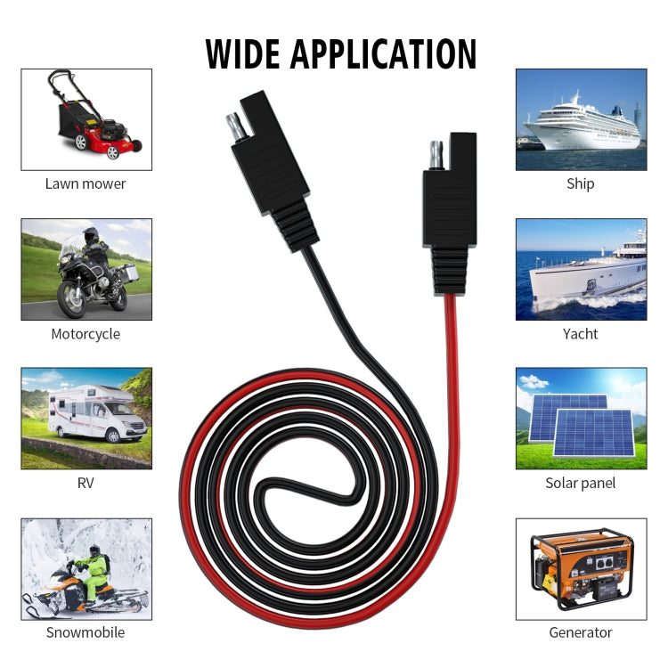 CS-1423B1 1m Double SAE Socket Cable - In Car by buy2fix | Online Shopping UK | buy2fix