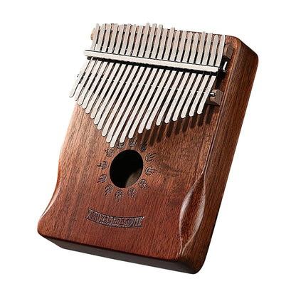 21 Tone Acacia Wood Thumb Piano Kalimba Musical Instruments(Brown-Sun) - Keyboard Instruments by buy2fix | Online Shopping UK | buy2fix