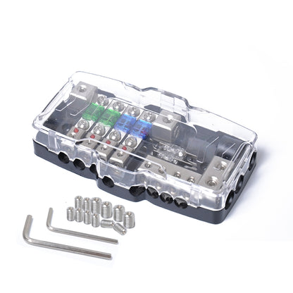 A0529 Multi-functional LED Car Audio Stereo Mini ANL Fuse Box with Wrench - In Car by buy2fix | Online Shopping UK | buy2fix