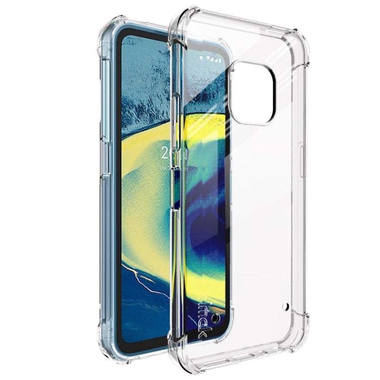 For Nokia XR20 IMAK All-inclusive Shockproof Airbag TPU Case with Screen Protector(Transparent) - Mobile Accessories by imak | Online Shopping UK | buy2fix