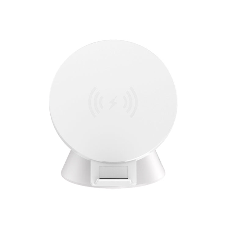 10W Multifunctional Universal Horizontal / Vertical Flash Charging Wireless Charger Bluetooth Speaker with USB Interface(White) - Apple Accessories by buy2fix | Online Shopping UK | buy2fix