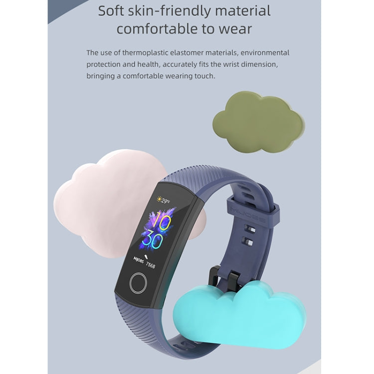 For Honor Band 4 / 5 MIJOBS Breathable Silicone Watch Band(Sky Blue) - Watch Bands by MIJOBS | Online Shopping UK | buy2fix