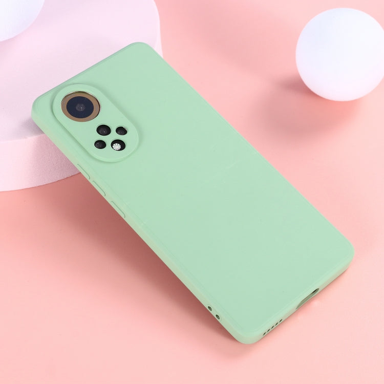 For Huawei Nova 9 Solid Color Liquid Silicone Dropproof Full Coverage Protective Case(Green) - Mobile Accessories by buy2fix | Online Shopping UK | buy2fix