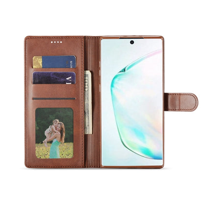 For Galaxy Note 10 Plus LC.IMEEKE Calf Texture Horizontal Flip Leather Case, with Holder & Card Slots & Wallet(Black) - Galaxy Phone Cases by LC.IMEEKE | Online Shopping UK | buy2fix