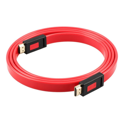 ULT-unite 4K Ultra HD Gold-plated HDMI to HDMI Flat Cable, Cable Length:5m(Transparent Red) - Cable by ult-unite | Online Shopping UK | buy2fix