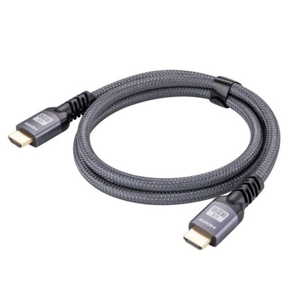 HDMI 2.0 Male to HDMI 2.0 Male 4K Ultra-HD Braided Adapter Cable, Cable Length:15m(Grey) - Cable by buy2fix | Online Shopping UK | buy2fix