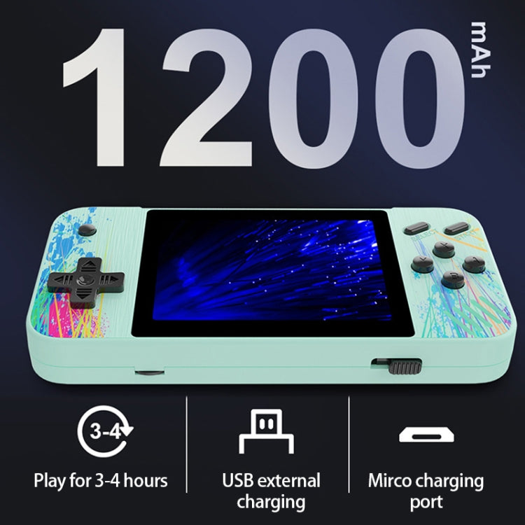 G3 Macaron 3.5 inch Screen Handheld Game Console Built-in 800 Games(Green) - Pocket Console by buy2fix | Online Shopping UK | buy2fix