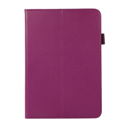 For iPad mini 6 Litchi Texture Horizontal Flip PU Leather Tablet Case with Holder(Purple) - Apple Accessories by buy2fix | Online Shopping UK | buy2fix