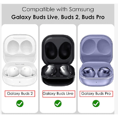 For Samsung Galaxy Buds Live / Buds 2 / Buds Pro / Buds 2 Pro Thunder Battlegear Anti-fall Earphones Protective Case with Switch(Black Blue) - Samsung Earphone Case by buy2fix | Online Shopping UK | buy2fix