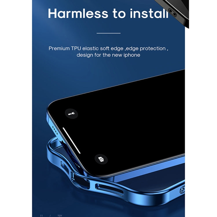 For iPhone 13 JOYROOM JR-BP911 Star Shield TPU + Aviation Glass Phone Case(Transparent Blue) - iPhone 13 Cases by JOYROOM | Online Shopping UK | buy2fix