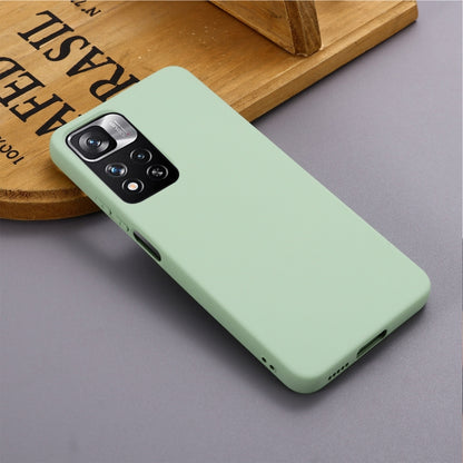 For Xiaomi Redmi Note 11 Pro China / Note 11 Pro+ Liquid Silicone Phone Case(Green) - Xiaomi Accessories by buy2fix | Online Shopping UK | buy2fix