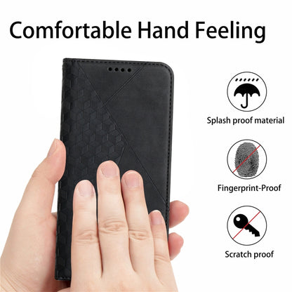 For Motorola Edge 20 Skin Feel Magnetic Leather Phone Case(Black) - Motorola Cases by buy2fix | Online Shopping UK | buy2fix