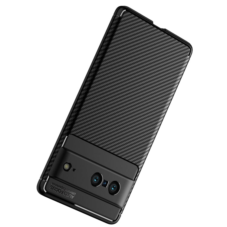 For Google Pixel 7 Carbon Fiber Texture Shockproof TPU Phone Case(Black) - Mobile Accessories by buy2fix | Online Shopping UK | buy2fix