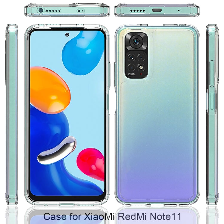 For Xiaomi Redmi Note 11 Global/Redmi Note 11S Scratchproof TPU + Acrylic Protective Phone Case(Transparent) - Xiaomi Accessories by buy2fix | Online Shopping UK | buy2fix