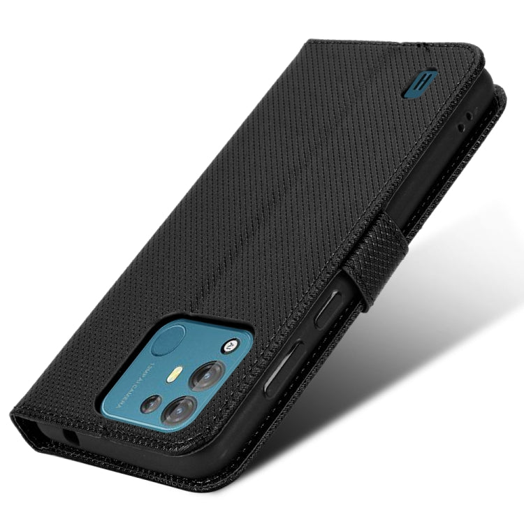 For Blackview A55 Pro Diamond Texture Leather Phone Case(Black) - Mobile Accessories by buy2fix | Online Shopping UK | buy2fix