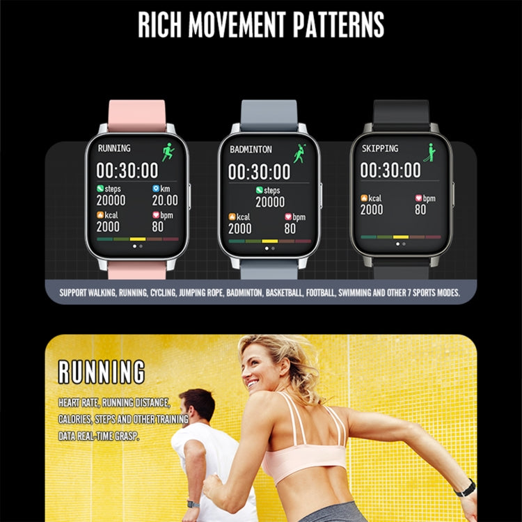 Rogbid Rowatch 2 1.69 inch TFT Screen Smart Watch, Support Blood Pressure Monitoring/Sleep Monitoring(Pink) - Smart Wear by Rogbid | Online Shopping UK | buy2fix