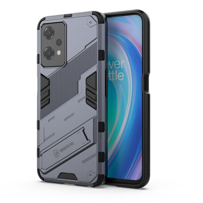 For OnePlus Nord CE 2 Lite 5G/Realme 9 Pro Punk Armor 2 in 1 Shockproof Phone Case with Invisible Holder(Grey) - OnePlus Cases by buy2fix | Online Shopping UK | buy2fix