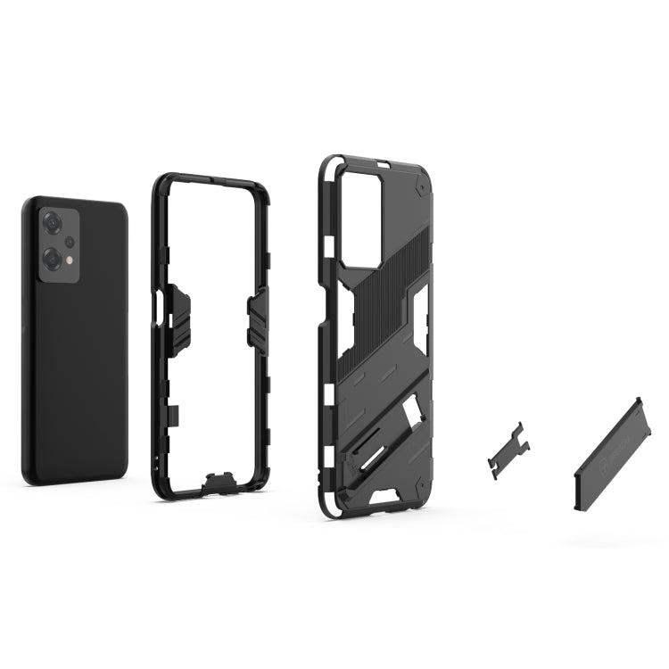 For OnePlus Nord CE 2 Lite 5G/Realme 9 Pro Punk Armor 2 in 1 Shockproof Phone Case with Invisible Holder(Grey) - OnePlus Cases by buy2fix | Online Shopping UK | buy2fix