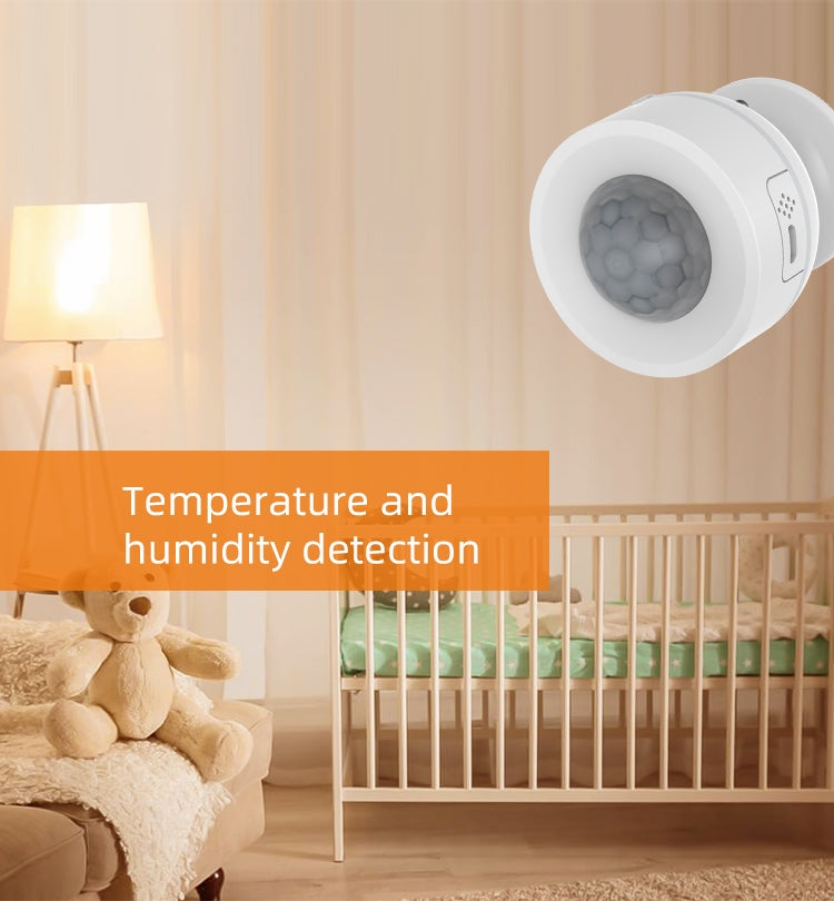 NEO NAS-PD07W WiFi PIR Motion Sensor with Temperature & Humidity Sensor - Security by NEO | Online Shopping UK | buy2fix