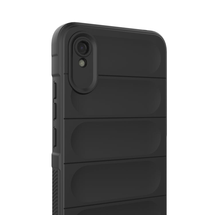 For Xiaomi Redmi 9A Magic Shield TPU + Flannel Phone Case(Dark Blue) - Xiaomi Cases by buy2fix | Online Shopping UK | buy2fix