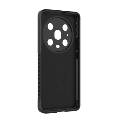 For Honor Magic4 Pro Magic Shield TPU + Flannel Phone Case(Dark Grey) - Mobile Accessories by buy2fix | Online Shopping UK | buy2fix