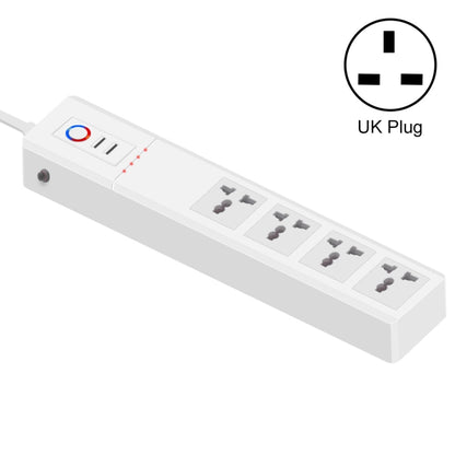 WiFi 10A SM-SO306-M 4 Holes + 2 USB Multi-purpose Smart Power Strip(UK Plug) - Consumer Electronics by buy2fix | Online Shopping UK | buy2fix