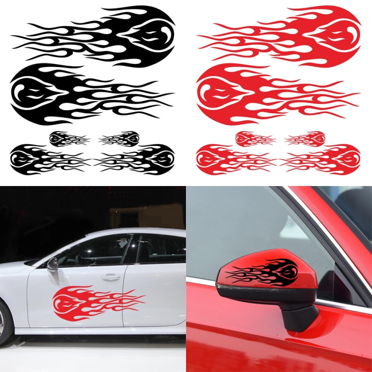 D-451 Car Modified Side Door Front Rear Bumpers Rearview Mirror Decorative Sticker(Black) - In Car by buy2fix | Online Shopping UK | buy2fix