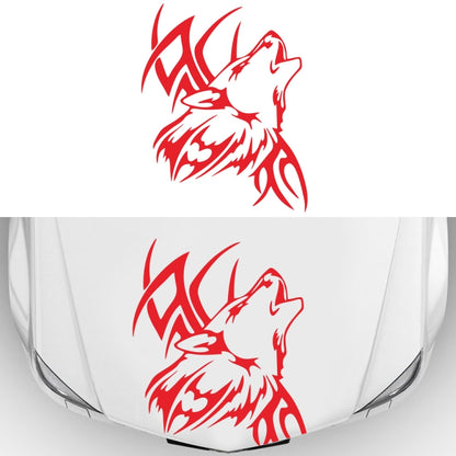 D-967 Wolf Tribe Pattern Car Modified Decorative Sticker(Red) - In Car by buy2fix | Online Shopping UK | buy2fix