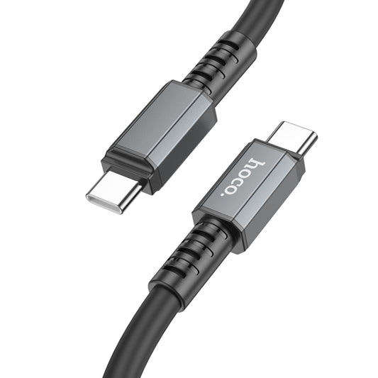 hoco X85 60W USB-C / Type-C to USB-C / Type-C Strength Charging Data Cable，Length：1m(Black) -  by hoco | Online Shopping UK | buy2fix