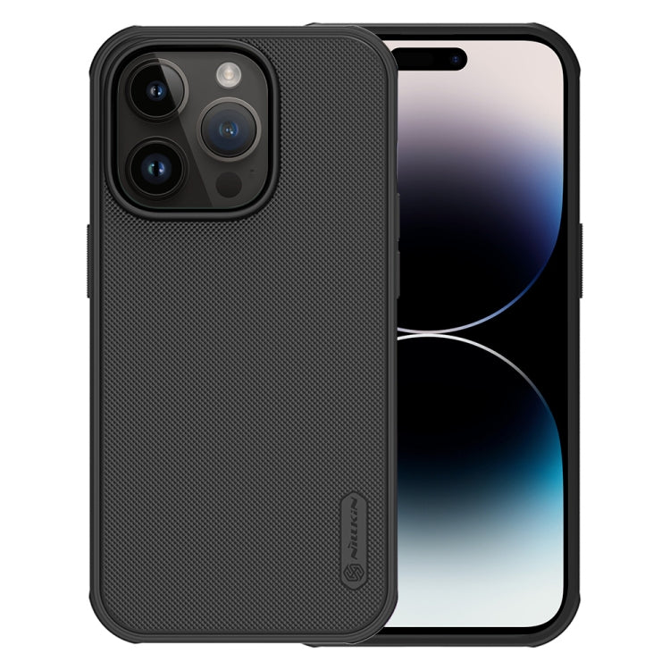 For iPhone 14 Pro Max NILLKIN Frosted Shield Pro PC + TPU Phone Case (Black) - iPhone 14 Pro Max Cases by NILLKIN | Online Shopping UK | buy2fix