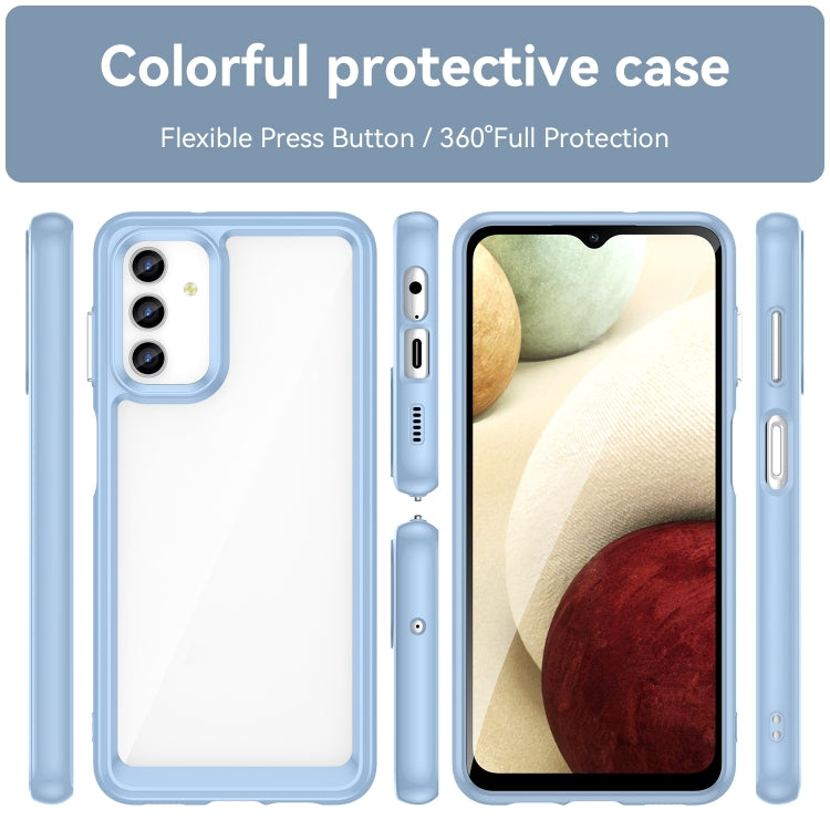 For Samsung Galaxy A13 5G Colorful Series Acrylic + TPU Phone Case(Blue) - Samsung Accessories by buy2fix | Online Shopping UK | buy2fix