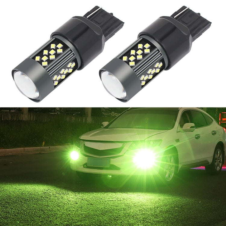 1 Pair 7440 12V 7W Continuous Car LED Fog Light(Lime Light) - In Car by buy2fix | Online Shopping UK | buy2fix