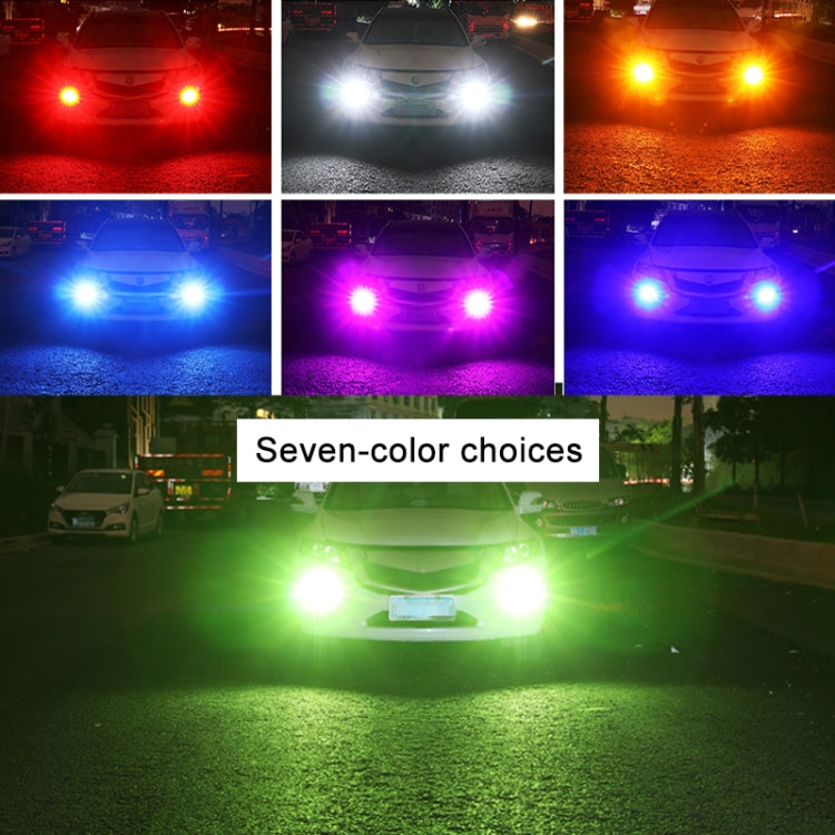 1 Pair 1156 12V 7W Strobe Car LED Fog Light(Lime Light) - In Car by buy2fix | Online Shopping UK | buy2fix