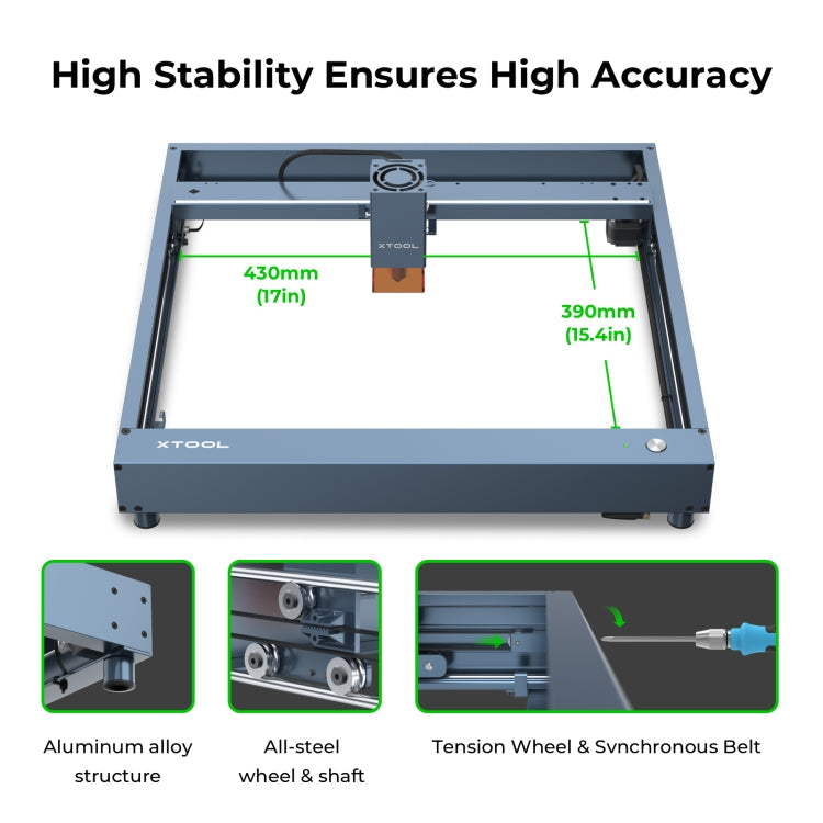 XTOOL D1 Pro-20W High Accuracy DIY Laser Engraving & Cutting Machine, Plug Type:EU Plug(Golden Red) - DIY Engraving Machines by XTOOL | Online Shopping UK | buy2fix