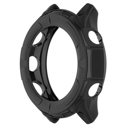 For Garmin Forerunner 955 Armor Hollow TPU Watch Case(Black) - Smart Wear by buy2fix | Online Shopping UK | buy2fix