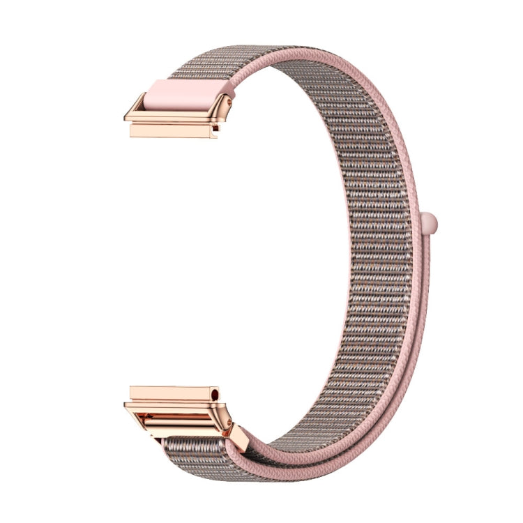 For Huawei Band 7 / 7 NFC Mijobs Breathable Nylon Watch Band(Pink Rose Gold) - Watch Bands by MIJOBS | Online Shopping UK | buy2fix