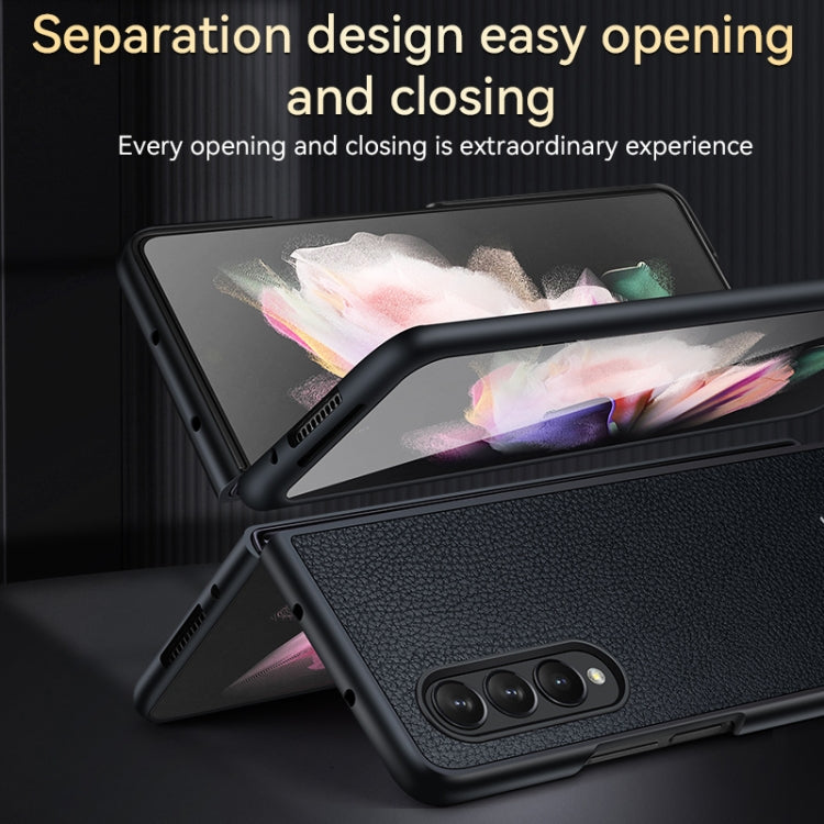 For Samsung Galaxy Z Fold4 SULADA Shockproof TPU + Handmade Leather Phone Case(Green) - Galaxy Z Fold4 5G Cases by SULADA | Online Shopping UK | buy2fix