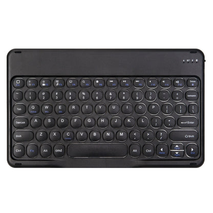 Round Cap Bluetooth Keyboard Leather Case with Pen Slot, without Touchpad For Samsung Galaxy Tab S7(Dark Blue+Black Keyboard) - Samsung Keyboard by buy2fix | Online Shopping UK | buy2fix