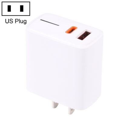 LZ-1130 PD 20W Type-C+QC 3.0 USB Fast Charger, Plug Type:US Plug(White) - Apple Accessories by buy2fix | Online Shopping UK | buy2fix