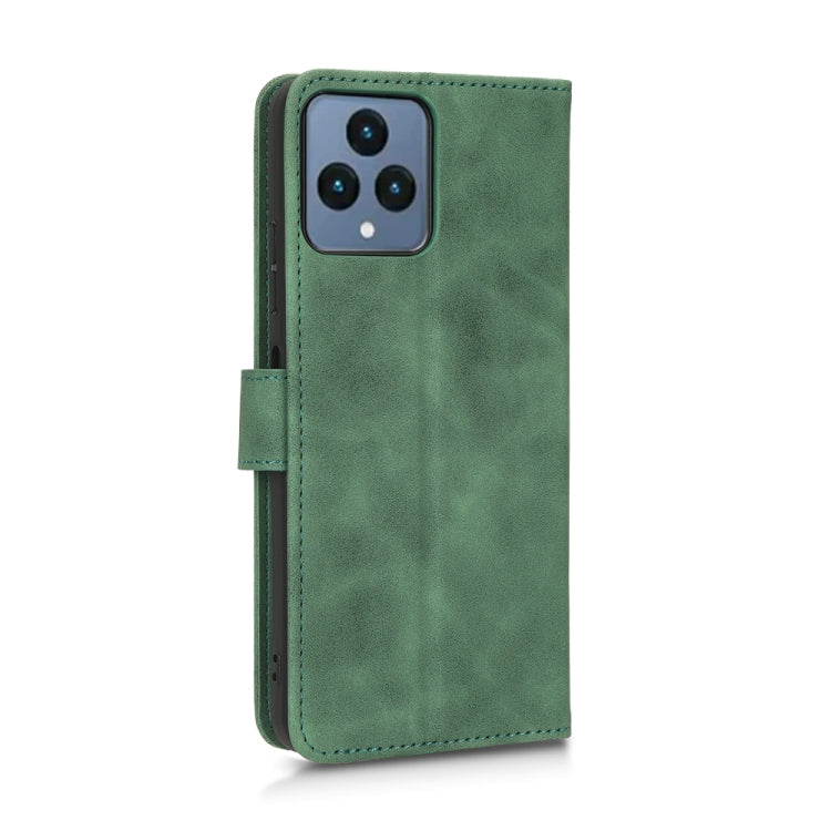 For T-Mobile Revvl 6 5G Skin Feel Magnetic Flip Leather Phone Case(Green) - More Brand by buy2fix | Online Shopping UK | buy2fix