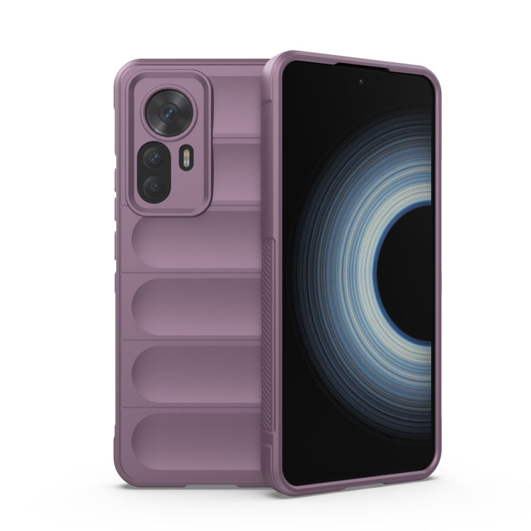 For Xiaomi Redmi K50 Ultra / Xiaomi 12T Magic Shield TPU + Flannel Phone Case(Purple) - Xiaomi Cases by buy2fix | Online Shopping UK | buy2fix