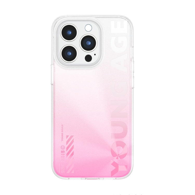 For iPhone 14 Pro WEKOME Gorillas Gradient Colored Phone Case(Pink) - iPhone 14 Pro Cases by WK | Online Shopping UK | buy2fix