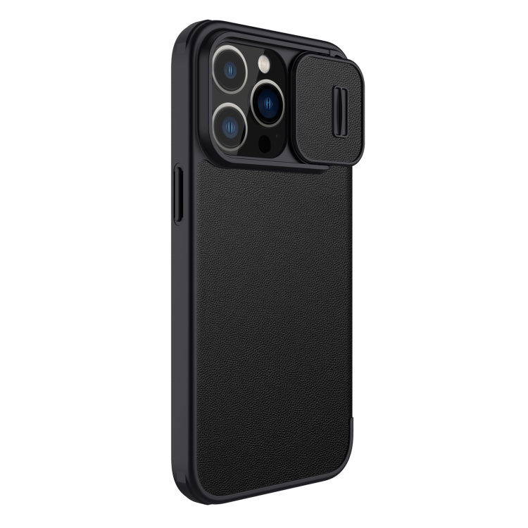 For iPhone 14 Pro NILLKIN QIN Series Pro Leather Phone Case(Black) - iPhone 14 Pro Cases by NILLKIN | Online Shopping UK | buy2fix