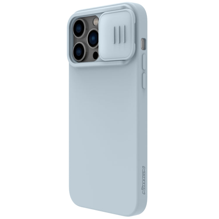 For iPhone 14 Pro Max NILLKIN CamShield Liquid Silicone Phone Case (Grey) - iPhone 14 Pro Max Cases by NILLKIN | Online Shopping UK | buy2fix