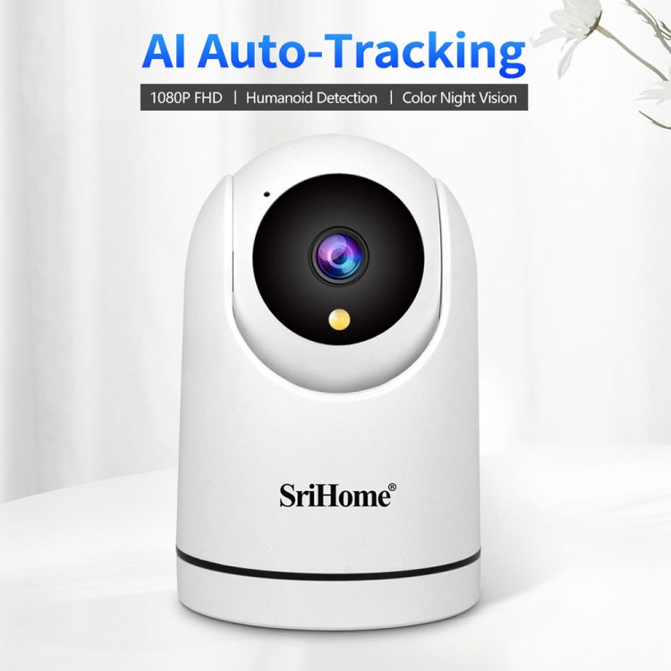 SriHome SH042 2.0MP 1080P HD AI WiFi Pan-tilt Surveillance Camera(US Plug) - Security by SriHome | Online Shopping UK | buy2fix