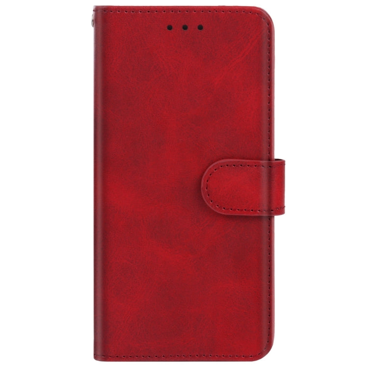 For Motorola Moto G72 Leather Phone Case(Red) - Motorola Cases by buy2fix | Online Shopping UK | buy2fix
