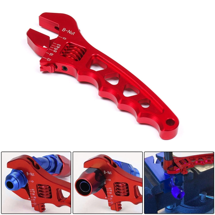 Car AN3-AN12 Adjustable Aluminum Wrench Hose Fitting Tool(Red) - In Car by buy2fix | Online Shopping UK | buy2fix