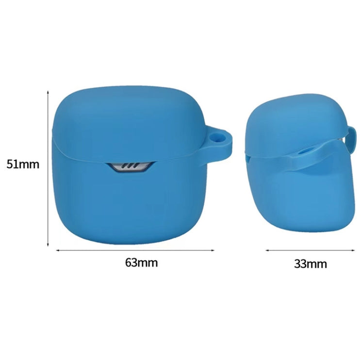 For JBL Tune Flex Earphone Silicone Protective Case(Dark Blue) - JBL Earphone Case by buy2fix | Online Shopping UK | buy2fix