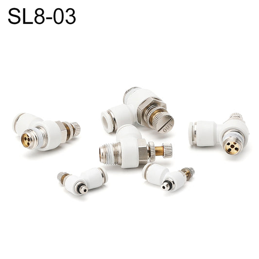 SL8-03 LAIZE SL Throttle Valve Elbow Pneumatic Quick Connector -  by LAIZE | Online Shopping UK | buy2fix